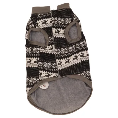 Dog coat (Black, White, Gray) from Zooplus Polyester