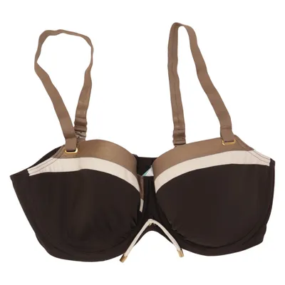 Bikinioberteil (Schwarz, Weiß, Gold) von Primadonna Swim Elasthan, Polyamid, Polyester