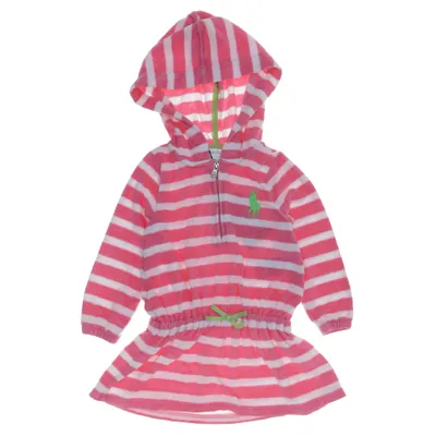 Hoodiekjole (Pink, Hvid) fra Ralph Lauren Bomuld, Polyester