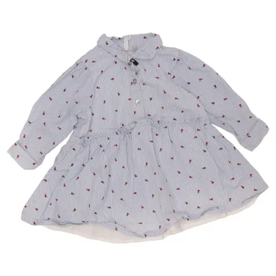 Dress (Blue, White, Red) from Orchestra Cotton, Polyester