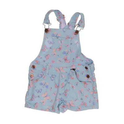 Dungaree shorts (Blue, Multicolored) from Denim Co Cotton, Elastane, Polyester