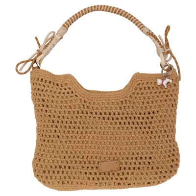 Strandtaske (Beige) Bomuld, Polyester