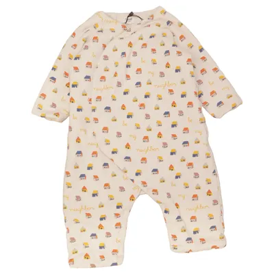 Rompers (White, Multicolored) from Oeuf Organic cotton