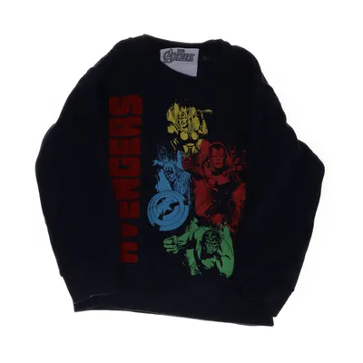 Collegetröja (Blå, Flerfärgad) från Marvel Avengers Bomull, Återvunnen polyester