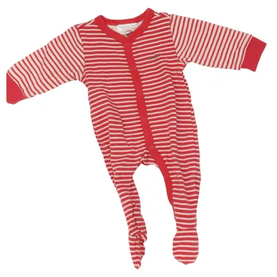 Barboteuse (Rouge, Blanc) de Bornino Coton