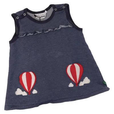 Tuinjurk (Blauw) van Fred's World by Green Cotton Katoen, Elastaan