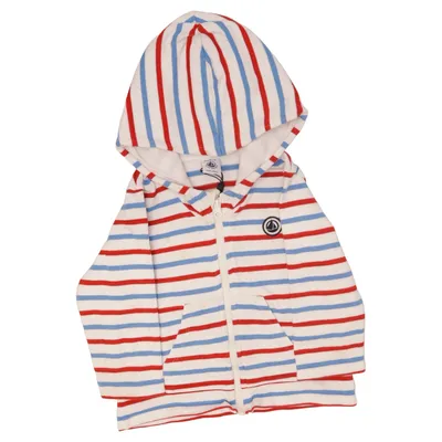 Huvtröja (Vit, Blå, Röd) från Petit Bateau Bomull