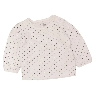 Long sleeve T-shirt (White) from Topomini Cotton