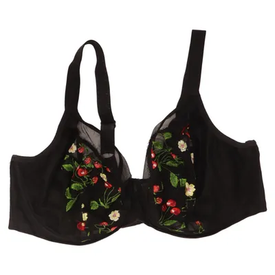 Bra (Black, Multicolored) from Elomi Cotton, Elastane, Polyamide, Polyester
