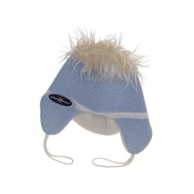 Chapeau de trappeur (Bleu, Blanc) de Slokker Acrylique, Laine de mouton, Polyester