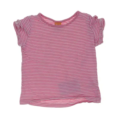T-shirt (Pink, Hvid) fra Pusblu Bomuld