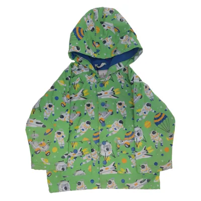 Regnjakke (Grøn, Flerfarvet) fra Hatley Polyester, Polyurethan