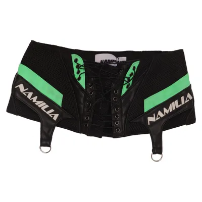 Taillengürtel (Schwarz, Grün) von Namilia Polyester, Polyurethan