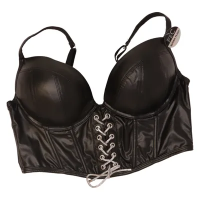 Bustier (Sort) fra Censored Polyester, Polyurethan