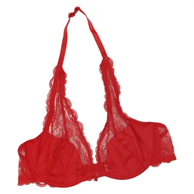 Bra (Red) from Lise Charmel Cotton, Elastane, Polyamide, Polyester
