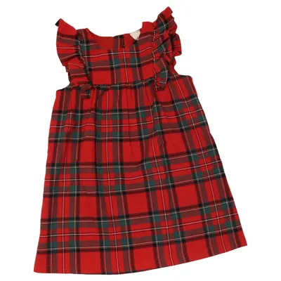 Jurk (Rood, Meerkleurig) van H&M Elastaan, Polyester, Viscose, Katoen