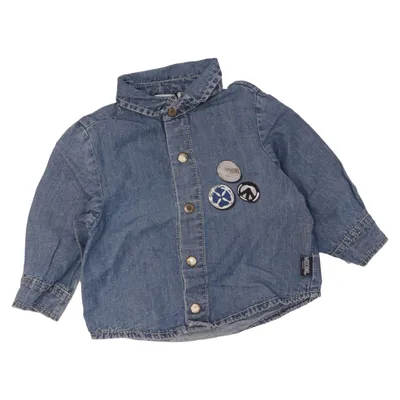 Denim shirt (Blue) from Moschino Baby Cotton, Linen