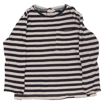 Long sleeve T-shirt (Blue, White) from People Wear Organic Organic cotton