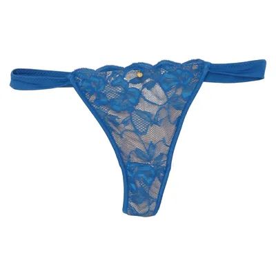 Thongs (Blue) from Sapph Cotton, Elastane, Polyamide