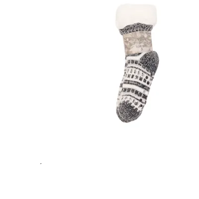 Knit socks (Gray, White) from Cosy Acrylic, Polyester