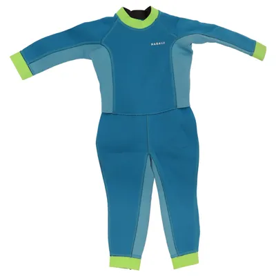 Combinaison de plongée (Bleu, Vert) de Aqua Polyester