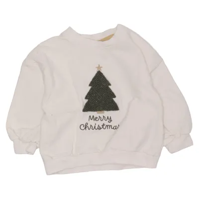 Julesweater (Hvid) fra Baby Bomuld