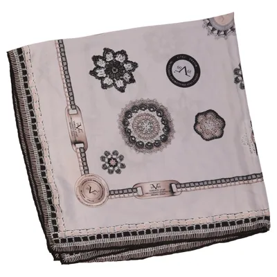 Neckerchief (Gray, Black, Multicolored) from 19V69 Italia by Versace 1969 Polyester