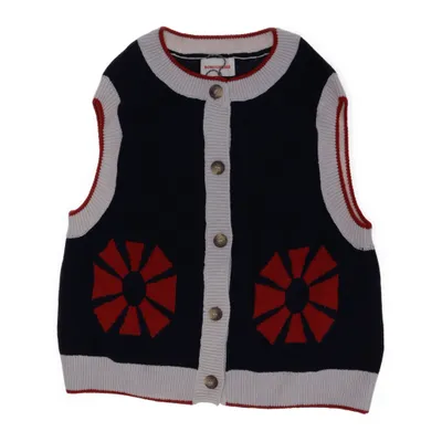 Väst (Blå, Röd, Vit) från Bobo Choses Kashmir, Viskos, Ull