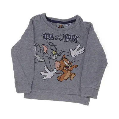 Sweatshirt (Gris, Multicolore) de Tom & Jerry Coton, Viscose