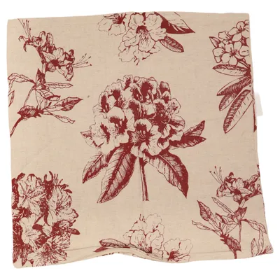 Cushion cover (Beige, Red) from My Home Cotton, Linen
