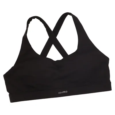 Sports bra (Black) from Usa Pro Elastane, Polyamide, Polyester