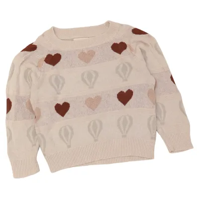 Tröja (Beige, Flerfärgad) från Lil'Atelier Ekologisk bomull, Polyester