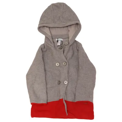 Cardigan (Gray, Red) from Obaïbi Cotton, Polyamide, Viscose