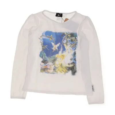 Långärmad t-shirt (Vit, Flerfärgad) från H&M x Disney Bomull, Elastan