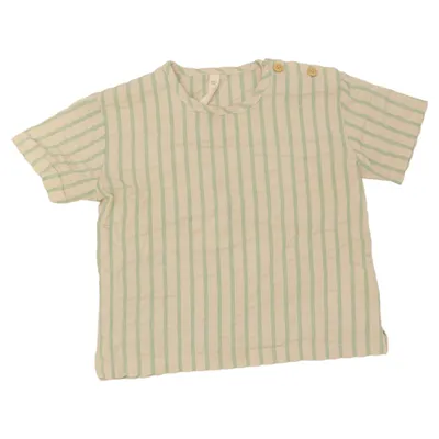 T-shirt (White, Green) from Garbo & Friends Cotton