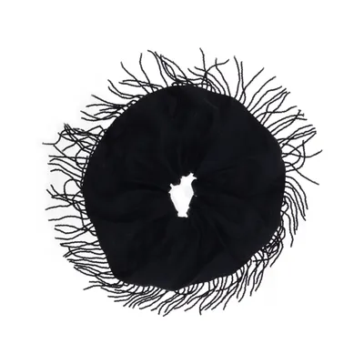 Élastique pour cheveux (Noir) de Ganni