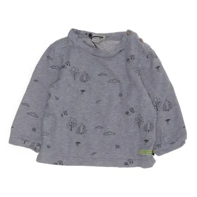 Långärmad t-shirt (Grå, Svart) från Loud + Proud Ekologisk bomull