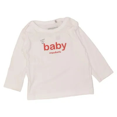 Long sleeve T-shirt (White) from Imps & Elfs Elastane, Organic cotton