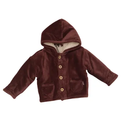 Shearling Jacke (Lila) von Prenatal Elasthan, Bio-Baumwolle, Polyester