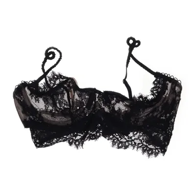 Bra (Black) from For Love & Lemons Cotton, Nylon, Polyester