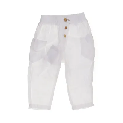 Pants (White) from Zara Linen