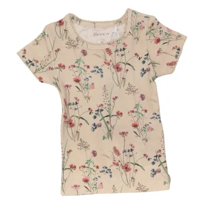 T-shirt (Beige, Multicolored) from Name It Elastane, Modal, Organic cotton