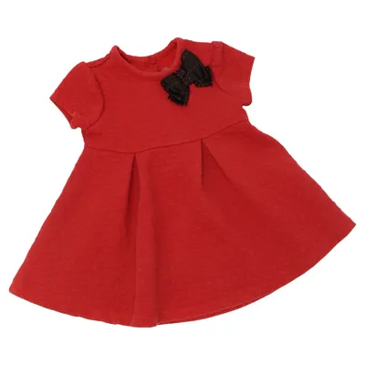 Dress (Red) from Little Me Cotton, Elastane, Polyester