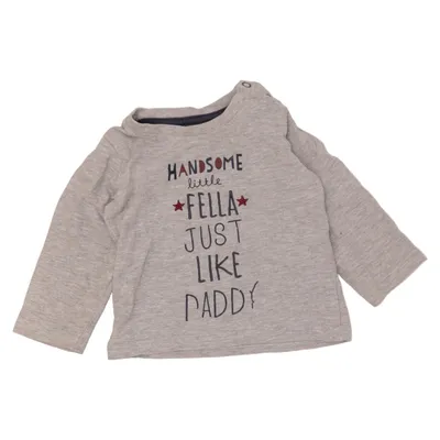 Long sleeve T-shirt (Gray) from Early Days Cotton, Viscose
