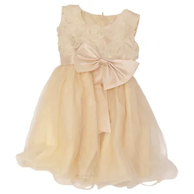 Flower girl dress (Beige) from NNJXD Polyester