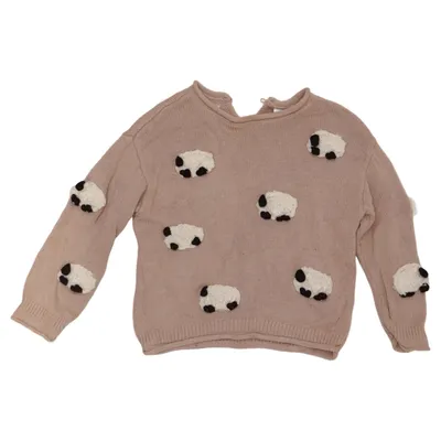 Sweater (Beige, Flerfarvet) fra Zara Knitwear