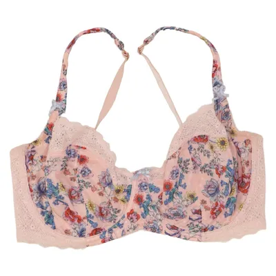 BH (Pink, Flerfarvet) fra Figleaves Elastan, Polyamid, Polyester