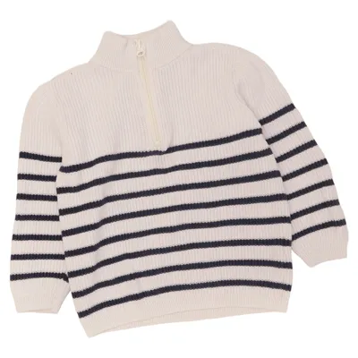 Pull-over (Blanc, Bleu) de Tchibo Coton biologique