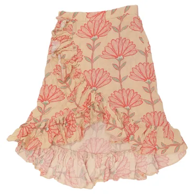 Wrap skirt (Beige, Red, Green) from Hema Linen, Viscose