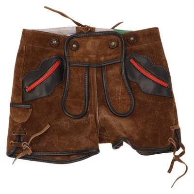 Pantalon en cuir traditionnel (Marron) de Kito